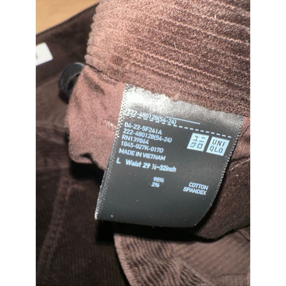 Uniqlo x Comptoir des Cotonniers Size L Corduroy Mini Skirt Brown A-Line - Picture 7 of 9